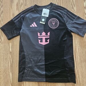 Youth Inter Miami CF Lionel Messi adidas Black Pink 2025 Replica Player